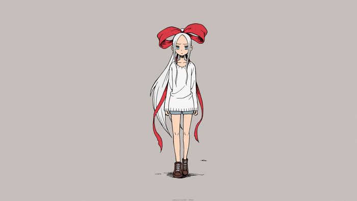 Kyoko from Fudatsuki no Kyoko chan with a red bow