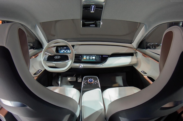 Kia Niro EV interior at CES 2018