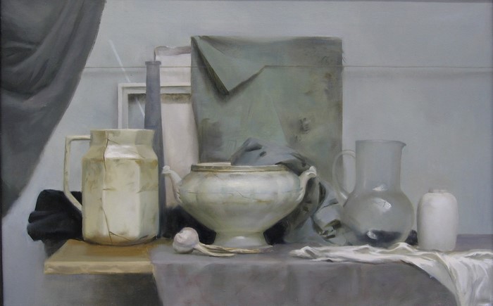 Giorgio Morandi Inspired Ceramic Still Life Painting