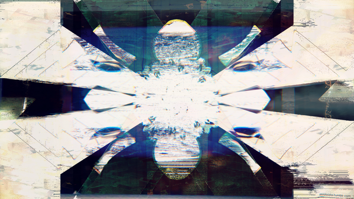Abstract Glitch Art Reflection