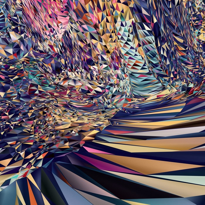 Abstract geometric art with vibrant colors