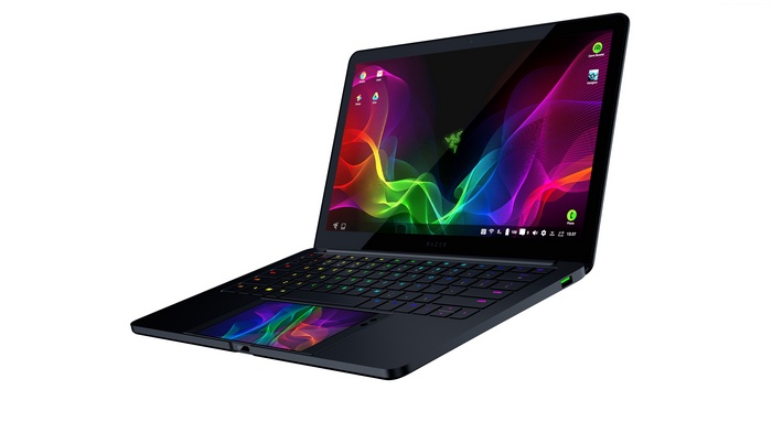 Razer Project Linda laptop with colorful keyboard