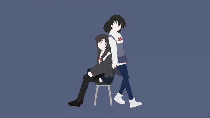 Katsura Kotonoha and Saionji Sekai from School Days