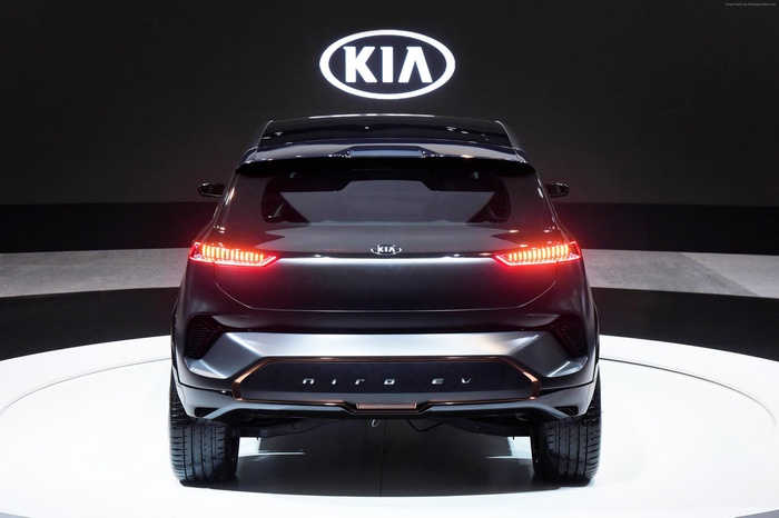 Kia Niro EV concept car at CES 2018
