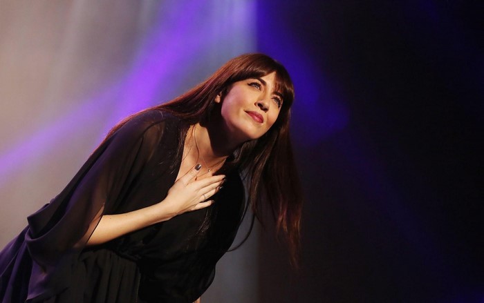 Nolwenn Leroy performing on stage