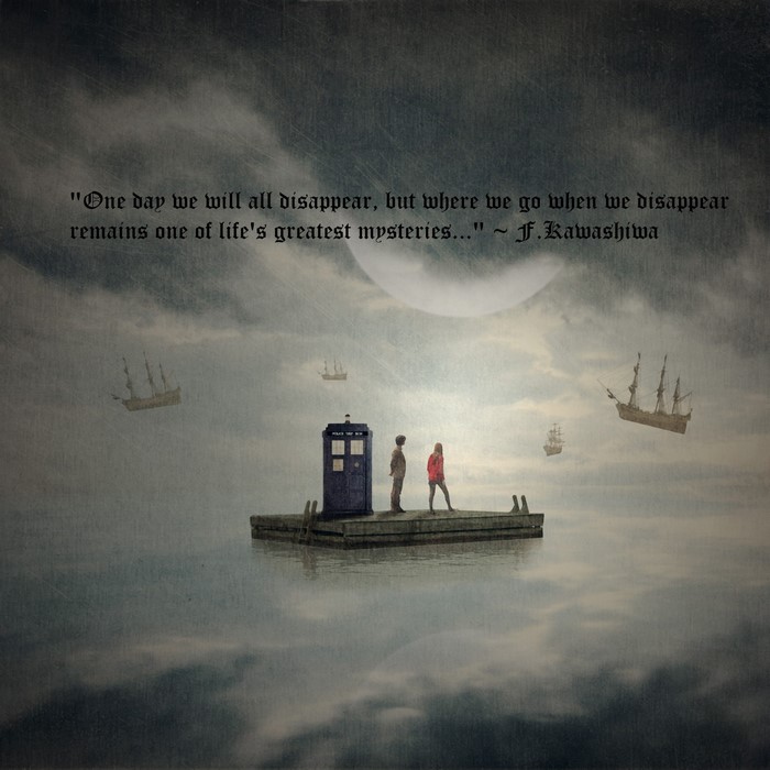 Quote about disappearance with Doctor Who's TARDIS