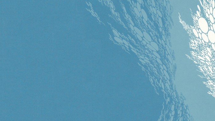 Abstract blue and white fractal pattern