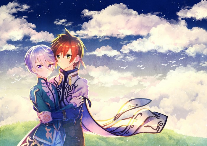 Sorey and Mikleo from Tales of Zestiria