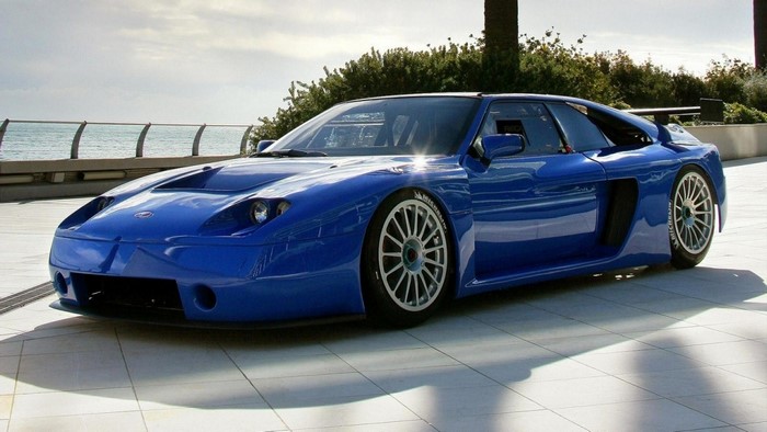 Blue Venturi Sports Car