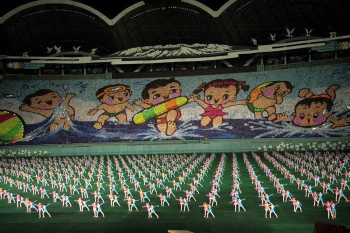 Mass Games Performance in Pyongyang, North Korea