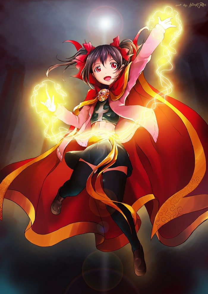 Yazawa Nico from Love Live casting magic