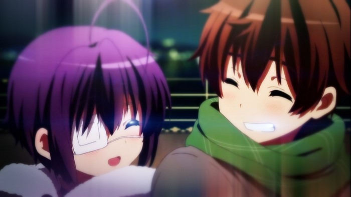 Takanashi Rikka and Togashi Yuuta from Chuunibyou demo Koi ga Shitai