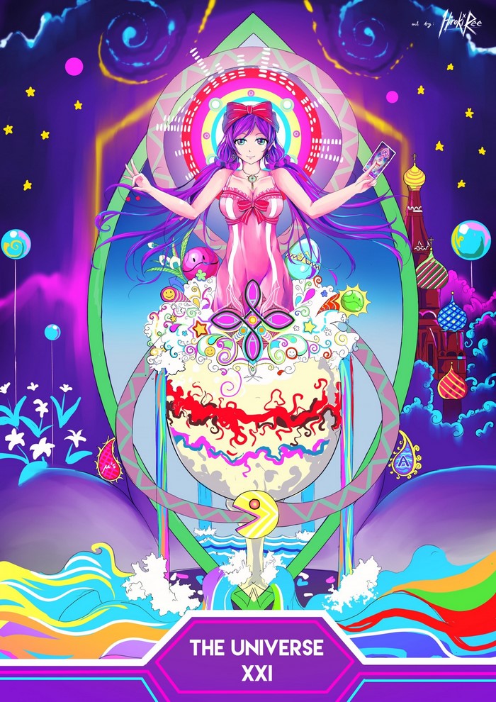Toujou Nozomi from Love Live! The Universe Tarot Card
