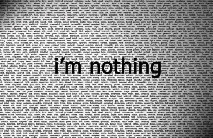 I'm Nothing Text Overlay