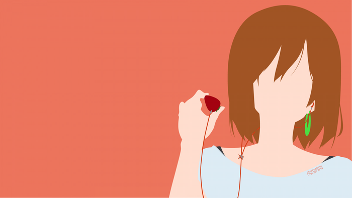 Girl holding a strawberry