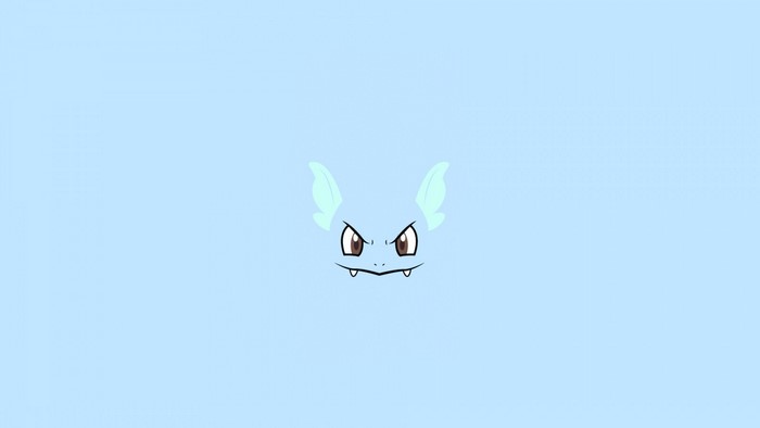 Illustration of a cartoon Pokemon face