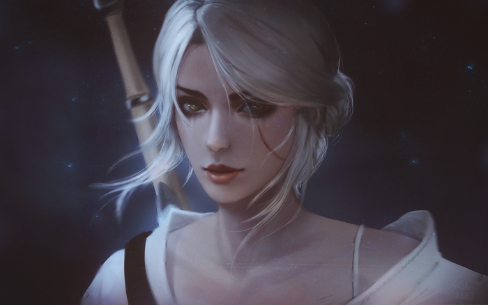 Ciri from The Witcher 3 Wild Hunt fan art