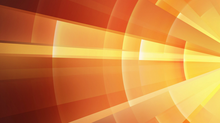 Abstract orange and yellow geometric light pattern
