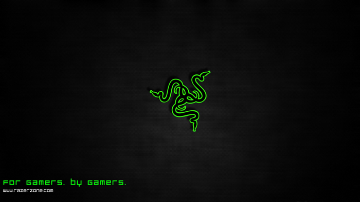 Razer logo with text "FOR gamers. BY gamers."