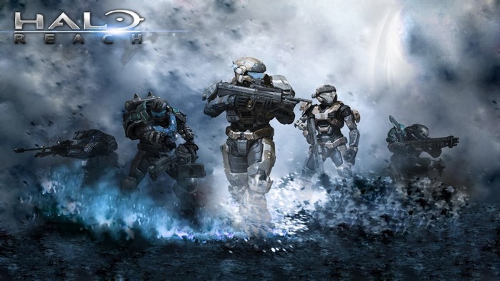 Halo Reach soldiers in battle