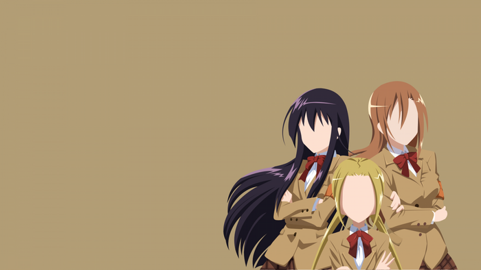 Shino Amakusa, Suzu Hagimura, and Aria Shichij from Seitokai Yakuindomo