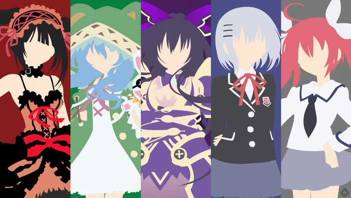 Anime girls from Date A Live