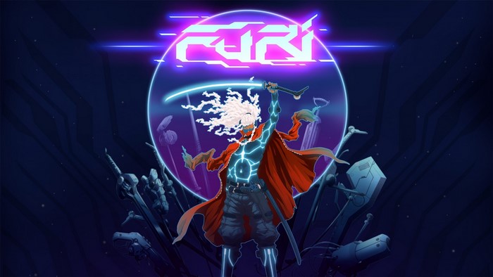 Furi Game Illustration with Samurai Character