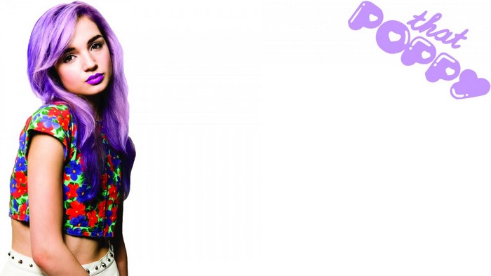That Poppy with purple hair
