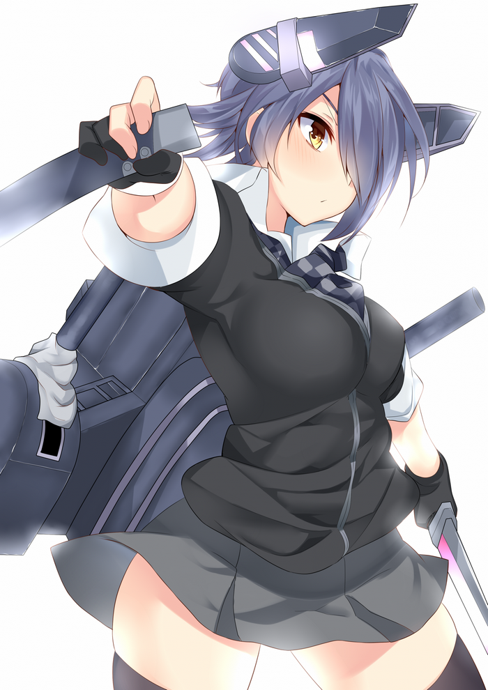 Tenryuu from Kantai Collection holding a sword