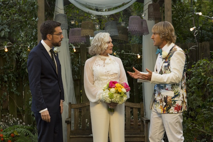 Ed Helms, Owen Wilson, and Glenn Close in Father Figures 4K