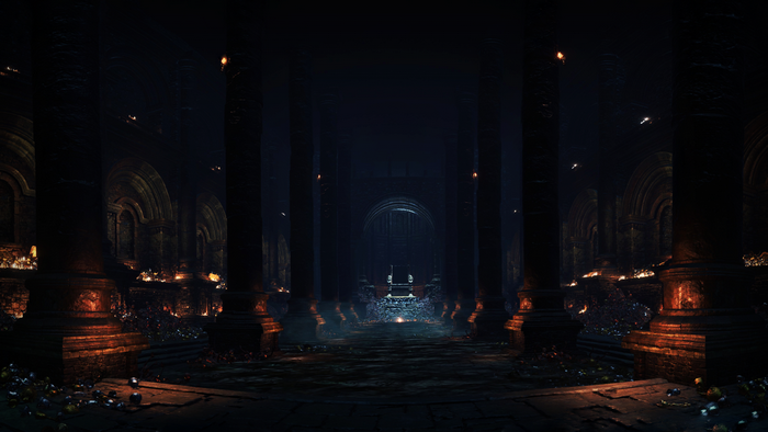 Yhorm the Giant from Dark Souls III in Profaned Capital
