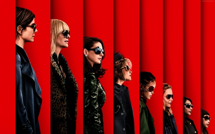Oceans 8: Sandra Bullock, Cate Blanchett, Anne Hathaway 4K