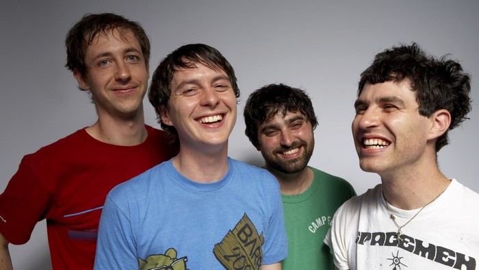 Animal Collective band members posing for a photo