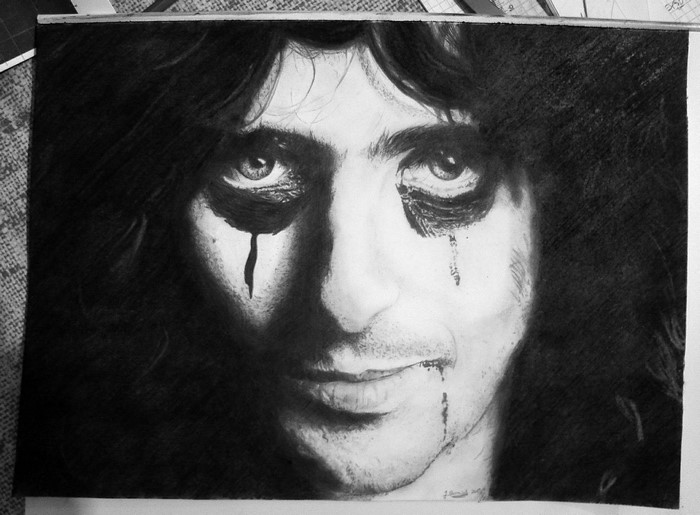 Alice Cooper portrait sketch