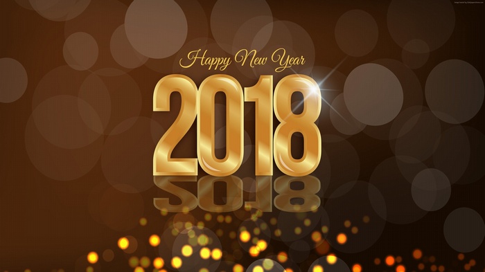 Happy New Year 2018 4K