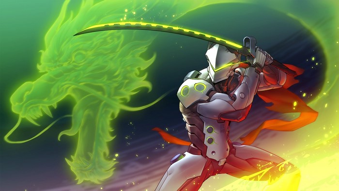 Genji and Green Dragon from Overwatch