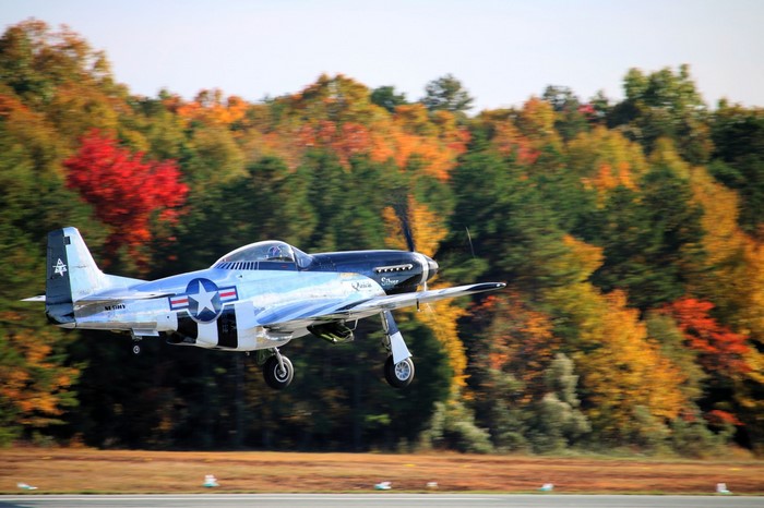 North American P-51 Mustang 'Quick Silver' in flight