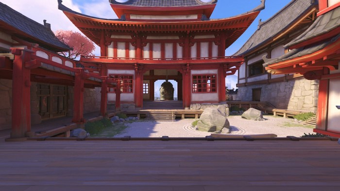Hanamura Overwatch Japanese Temple Courtyard