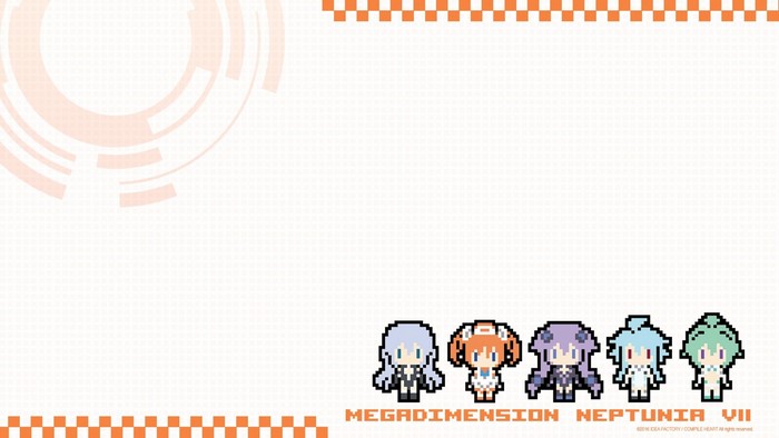 Megadimension Neptunia VII pixel art characters
