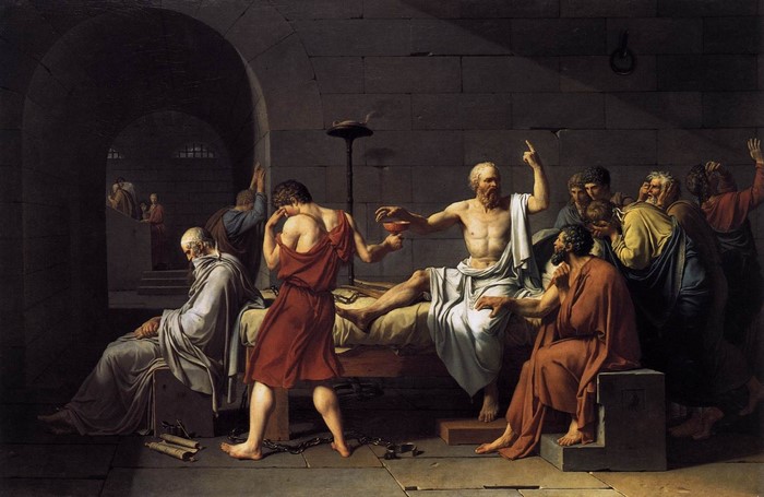 The Death of Socrates by Jacques-Louis David