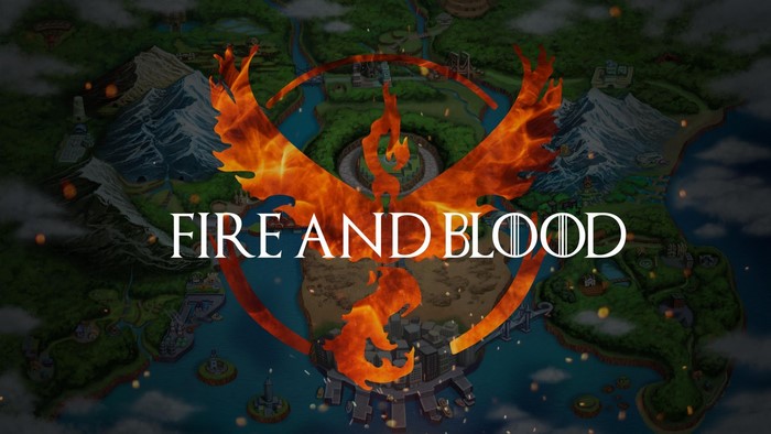 Pokemon Go Team Valor Fire and Blood