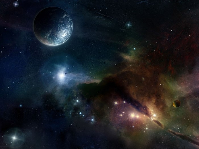 Planets and nebulae in outer space