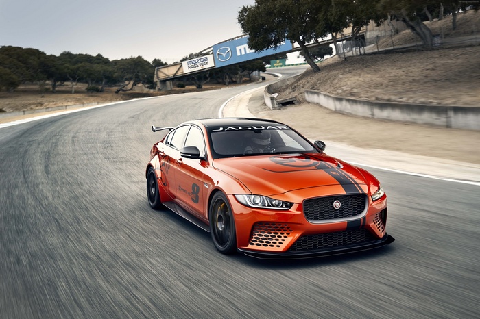 2018 Jaguar XE SV Project 8 on track