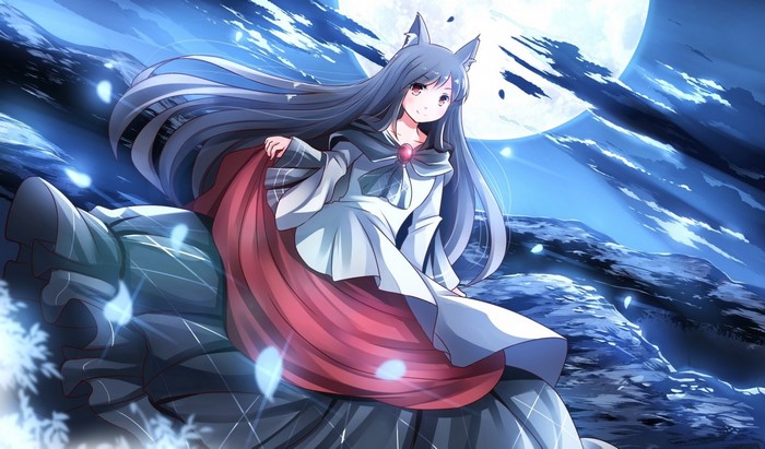 Imaizumi Kagerou from Touhou under the Moon