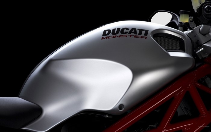Ducati Monster motorcycle fuel tank