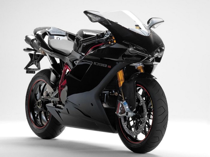 Black Ducati 1098 S Motorcycle
