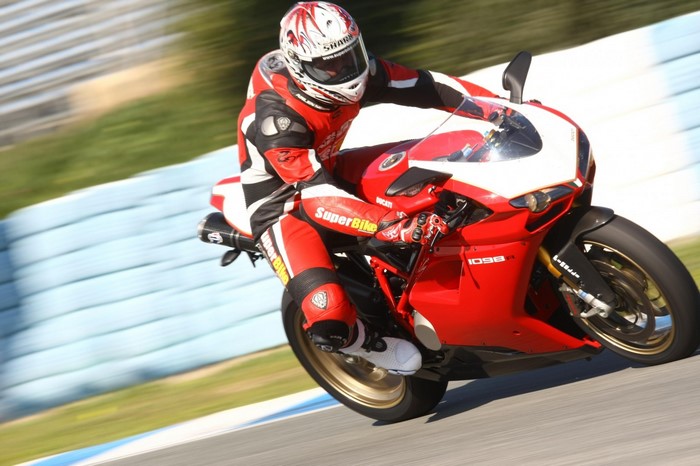 Ducati 1098R Superbike Racer on Track