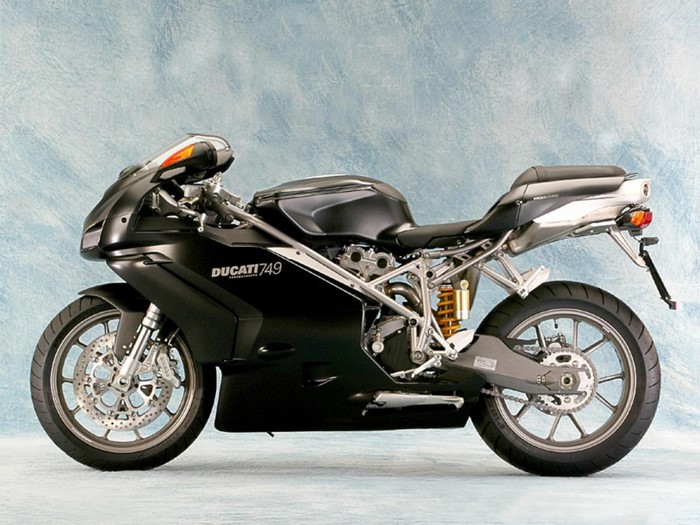 Black Ducati 749 Motorcycle