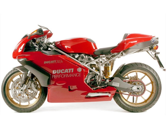 Red Ducati 749s Performance Motorcycle
