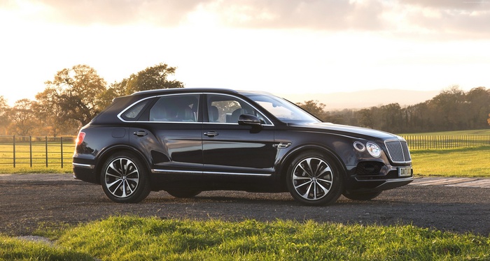Bentley Bentayga SUV in a field